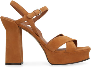 Leather platform sandals-1